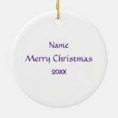 Namaste Yoga Lotus Vrouw Bloed Ornament (Achterkant)