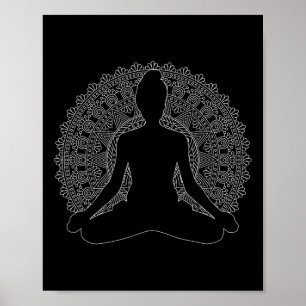 Namaste Yoga Mandalas Goede Vibes Meditatie Mandal Poster