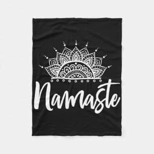 Namaste Yoga Meditatie Oefening Yoga Cadeau Fleece Deken
