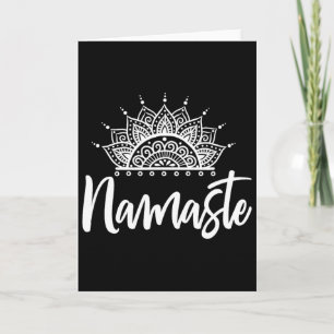 Namaste Yoga Meditatie Oefening Yoga Cadeau Kaart