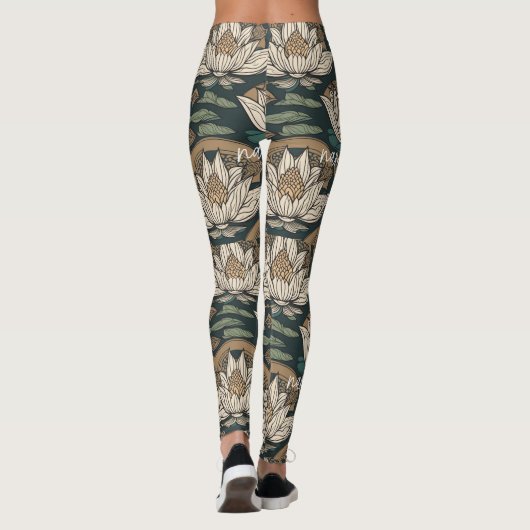 Namaste, Yoga, Meditatie, Vrede, Respect Leggings (Achterkant)