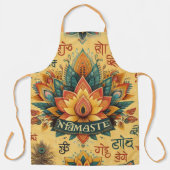 Namaste, Yoga, Meditatie, Vrede, Respect Schort (Voorkant)