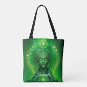 Namaste, Yoga, Meditatie, Vrede, Respect Tote Bag (Achterkant)