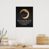 Namaste Yoga Meditation citeert Black Gold ZEN Sig Poster (Keuken)