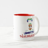 Namaste-Yoga Mok met Zen quote. (Voorkant rechts)