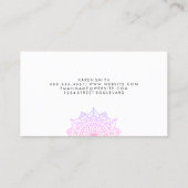 Namaste Yoga Pose Tribal Patroon Visitekaartje (Achterkant)