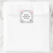 Namaste Yoga Posities Asana Poses Sanskriet namen Vierkante Sticker (Tas)