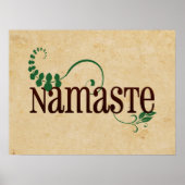Namaste Yoga Poster (Voorkant)