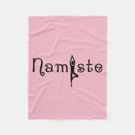 Namaste Yoga Silhouet Fleece Deken