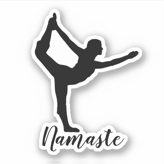Namaste Yoga Sticker (Voorkant)