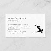 Namaste Yoga Stretch Visitekaartje (Achterkant)