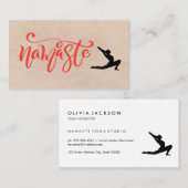 Namaste Yoga Stretch Visitekaartje (Voorkant / Achterkant)