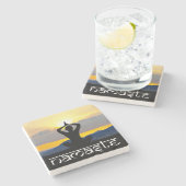 Namaste, Yoga Sunrise, Onderzetters (Zijkant)