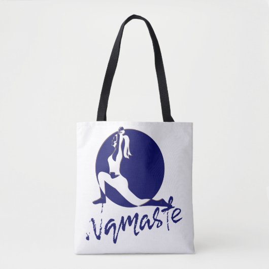 Namaste, yoga tote bag (Voorkant)