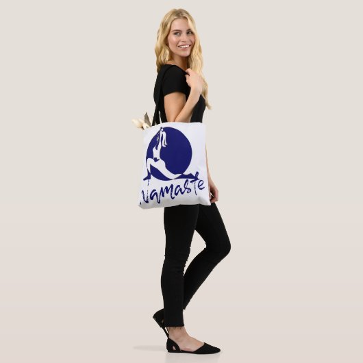 Namaste, yoga tote bag (Op model)