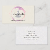 Namaste Yoga Tribal Pattern met lotuspositie Visitekaartje (Voorkant / Achterkant)