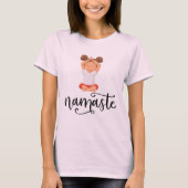 Namaste Yoga Woman Spirituele Meditation Cute T-shirt (Voorkant)