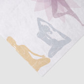 Namaste,yoga,yogi,vrouwen,chakra,chi,spiritueel,ze Tissuepapier (Detail)