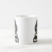 Namaste yogacat in een Boeddha pose Tri-Blend Shir Koffiemok (Center)