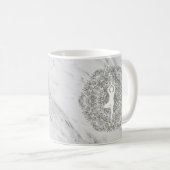 Namaste yogahouding | Mandala-patroon Koffiemok (Voorkant rechts)