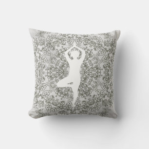 Namaste yogahouding   Mandala-patroon Kussen