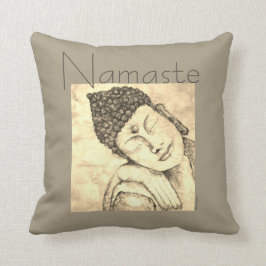 Namaste Zen Boeddha Aquarel Kunst Kussen