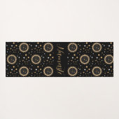 Namaste Zon Maan Sterren Boho Celestial Yogamat (Achterkant (horizontaal))
