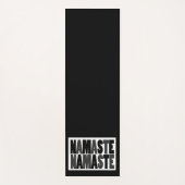 Namaste zwart-wit yogamat (Voorkant)