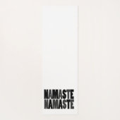 Namaste zwart-wit yogamat (Achterkant)