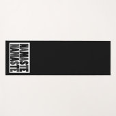 Namaste zwart-wit yogamat (Voorkant (horizontaal))