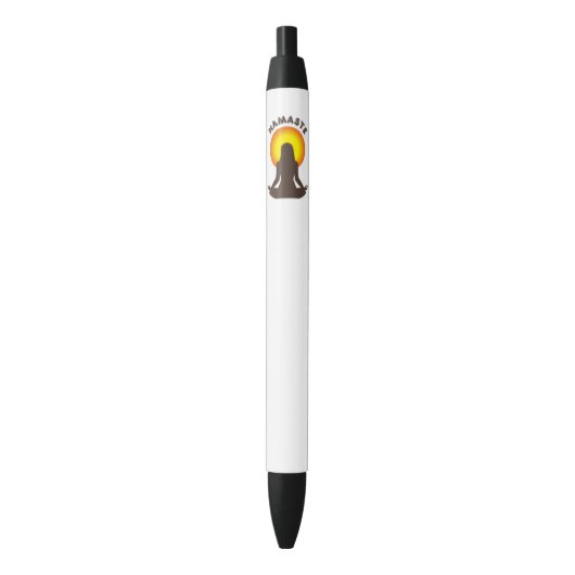Namaste Zwarte Inkt Pen (Voorkant Verticaal)