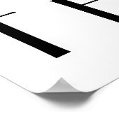 Namaste zwarte kat poster (Hoek)