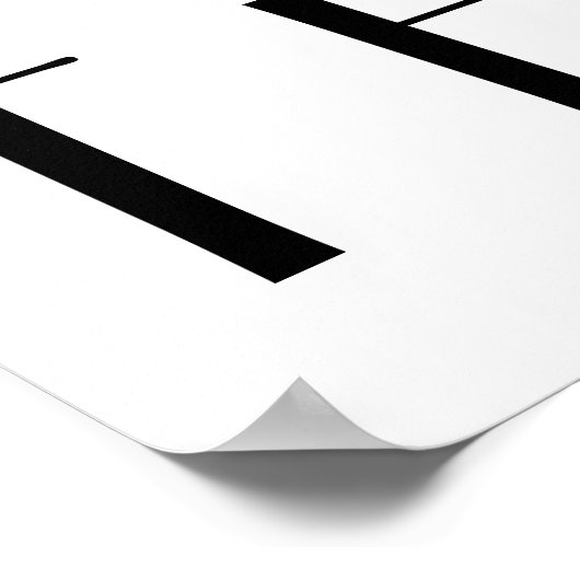 Namaste zwarte kat poster (Hoek)