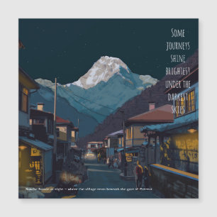 Namche Bazaar Everest Nacht Souvenir Cadeau Magnet