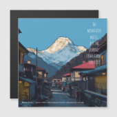 Namche Bazaar Everest Ochtendavontuurmagneet (Voorkant / Achterkant)