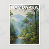 Namdapha Nationaal Park India Reizen Briefkaart (Voorkant)