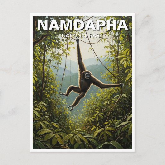 Namdapha Nationaal Park India Reizen Briefkaart (Voorkant)