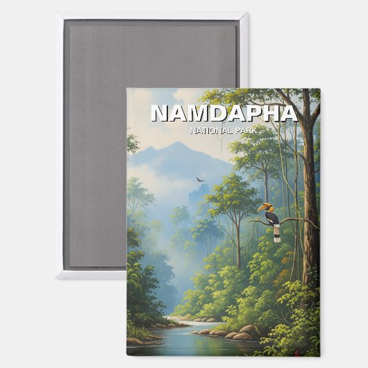 Namdapha National Park India Travel Magneet (Voorkant / Achterkant)