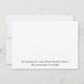 Name, Address || Bright White Congratulations Flat Notitiekaartje (Achterkant)