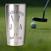 Name And Initials Monogrammed  Geïsoleerde Drinkbeker