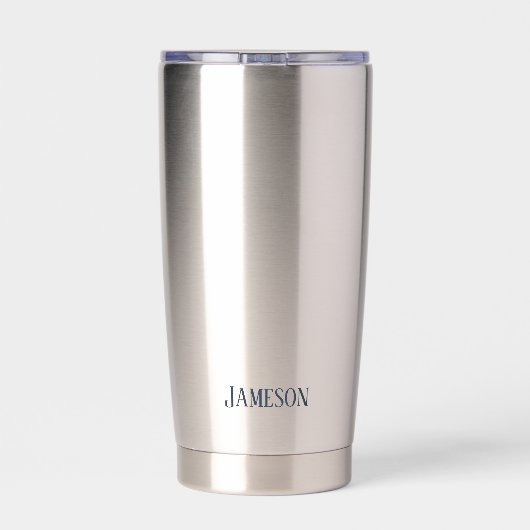 Name And Initials Monogrammed  Geïsoleerde Drinkbeker (Achterkant)