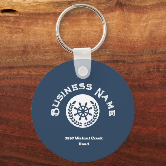 Name and Logo Nautical Sleutelhanger (Voorkant)