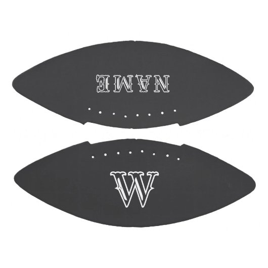 Name and Monogram Custom Football for Special Even (Panelen)
