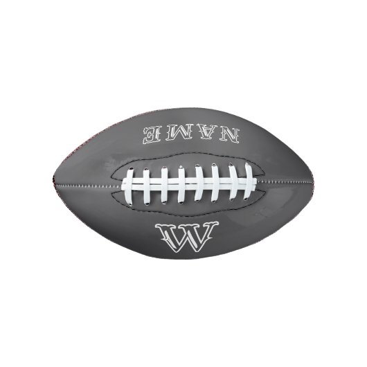 Name and Monogram Custom Football for Special Even (Voorkant)