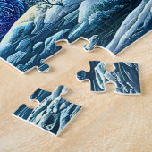 Name, Aqua Blue Ice Dragon Near Pond  Legpuzzel (Zijkant)