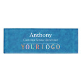 Name Badge Magnet Custom Logo Employee Staff Large (Voorkant)