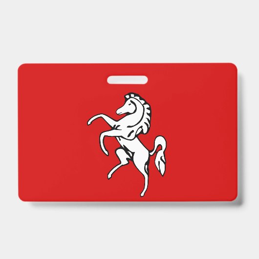 Name Badge with flag of Kent county, England (Front)