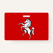 Name Badge with flag of Kent county, England (Achterkant)