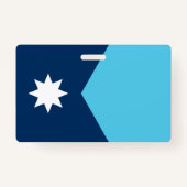 Name Badge with flag of Minnesota, USA (Achterkant)