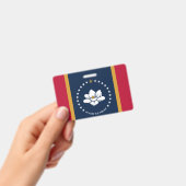 Name Badge with flag of Mississippi, USA (Handheld)